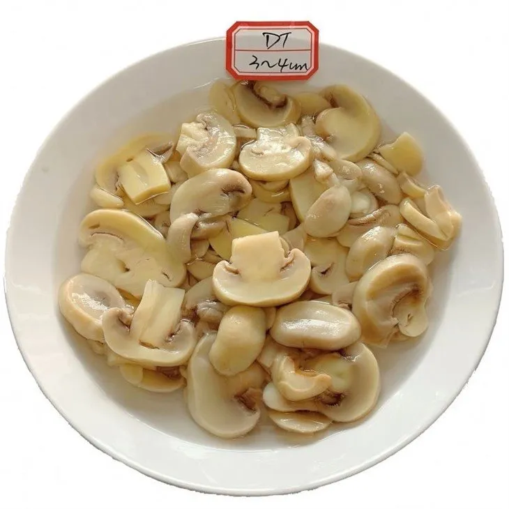 Best sliced white mushroom in brine in drums